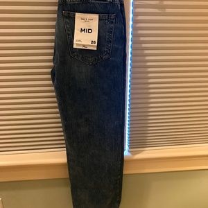 Rag&bone Rosa Mid-Rise Straight Leg Boyfriend Medium Wash  Jeans Size 26